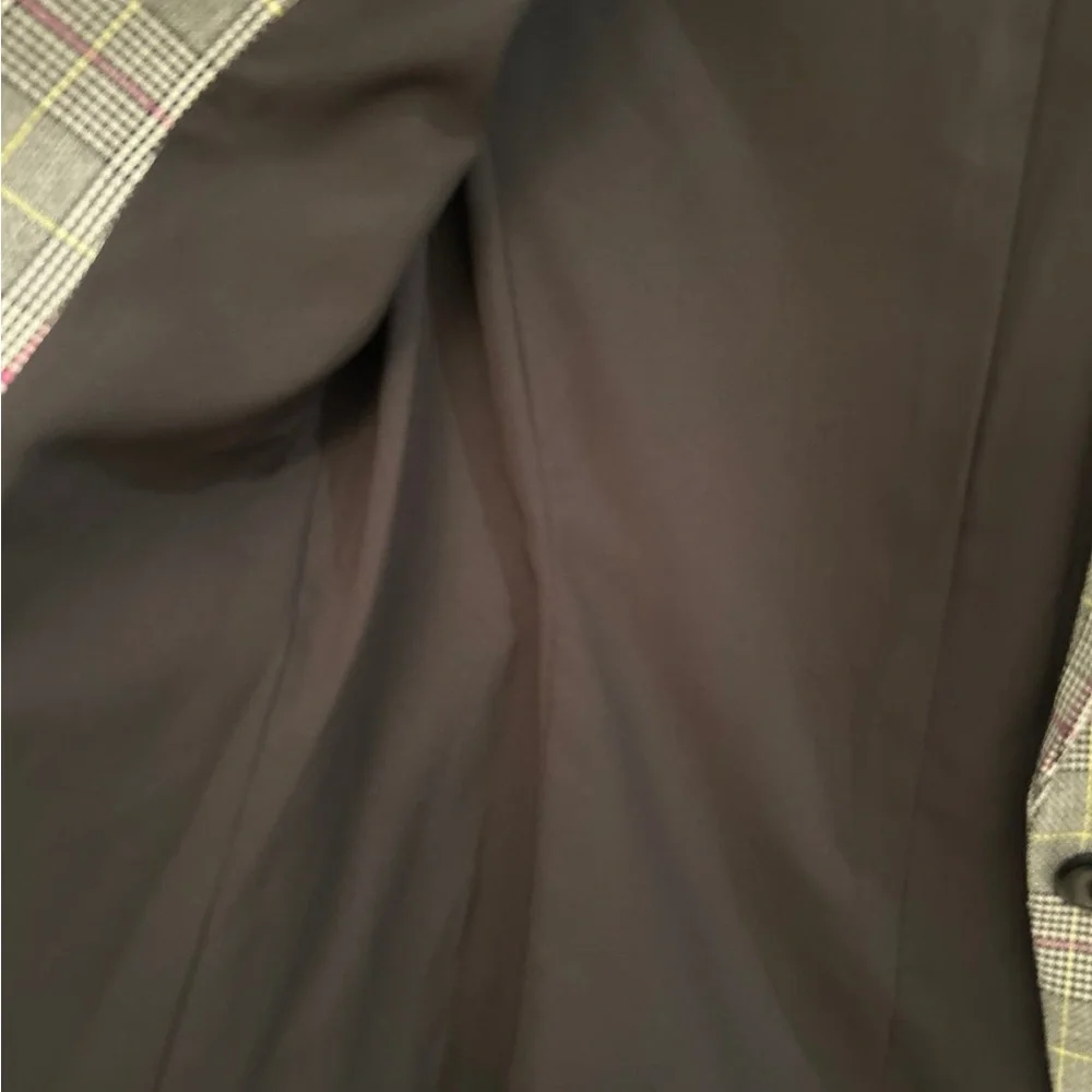 Vince Camuto plaid one-button notched lapels blazer‎ size 0